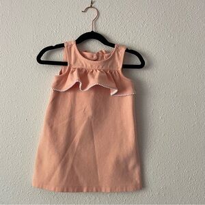 Janie and Jack toddler girl’s ruffle bow back sleeveless dress, size 2T